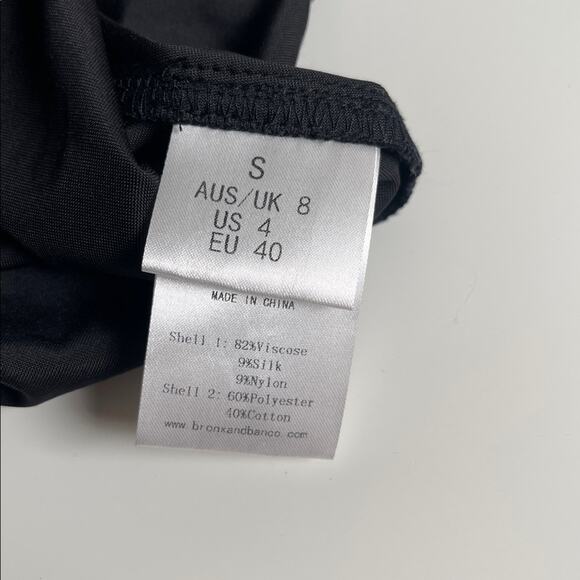 BRONX AND BANCO Cobra One Shoulder Long Sleeve Lace Asymmetric Maxi Gown Sz S - Picture 10 of 10